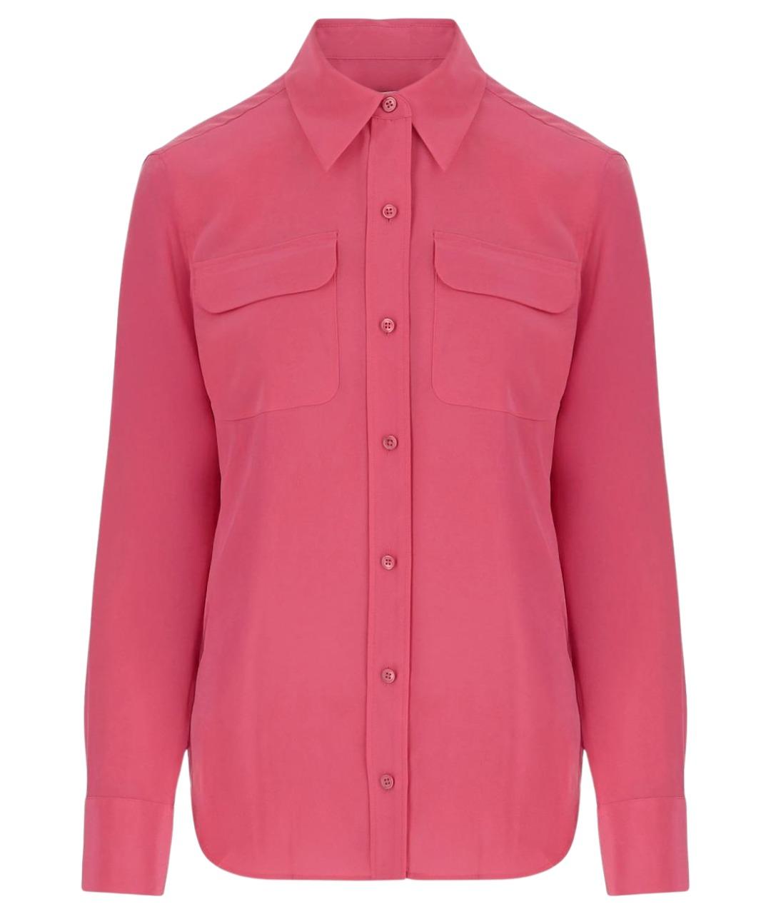 EQUIPMENT Розовая шелковая рубашка, фото 1