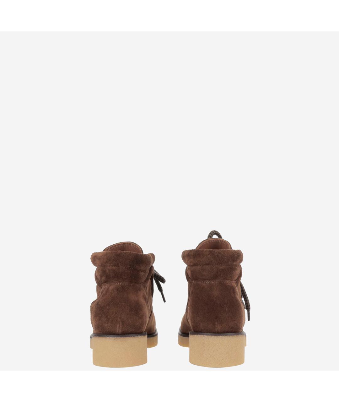 SARTORE Коричневые кожаные ботинки, фото 3