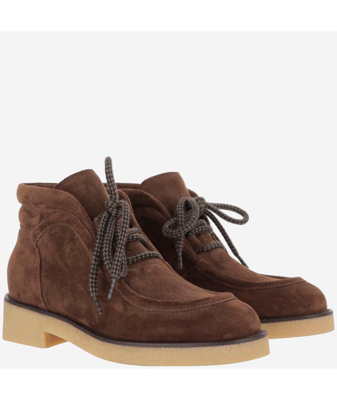 SARTORE Коричневые кожаные ботинки, фото 2