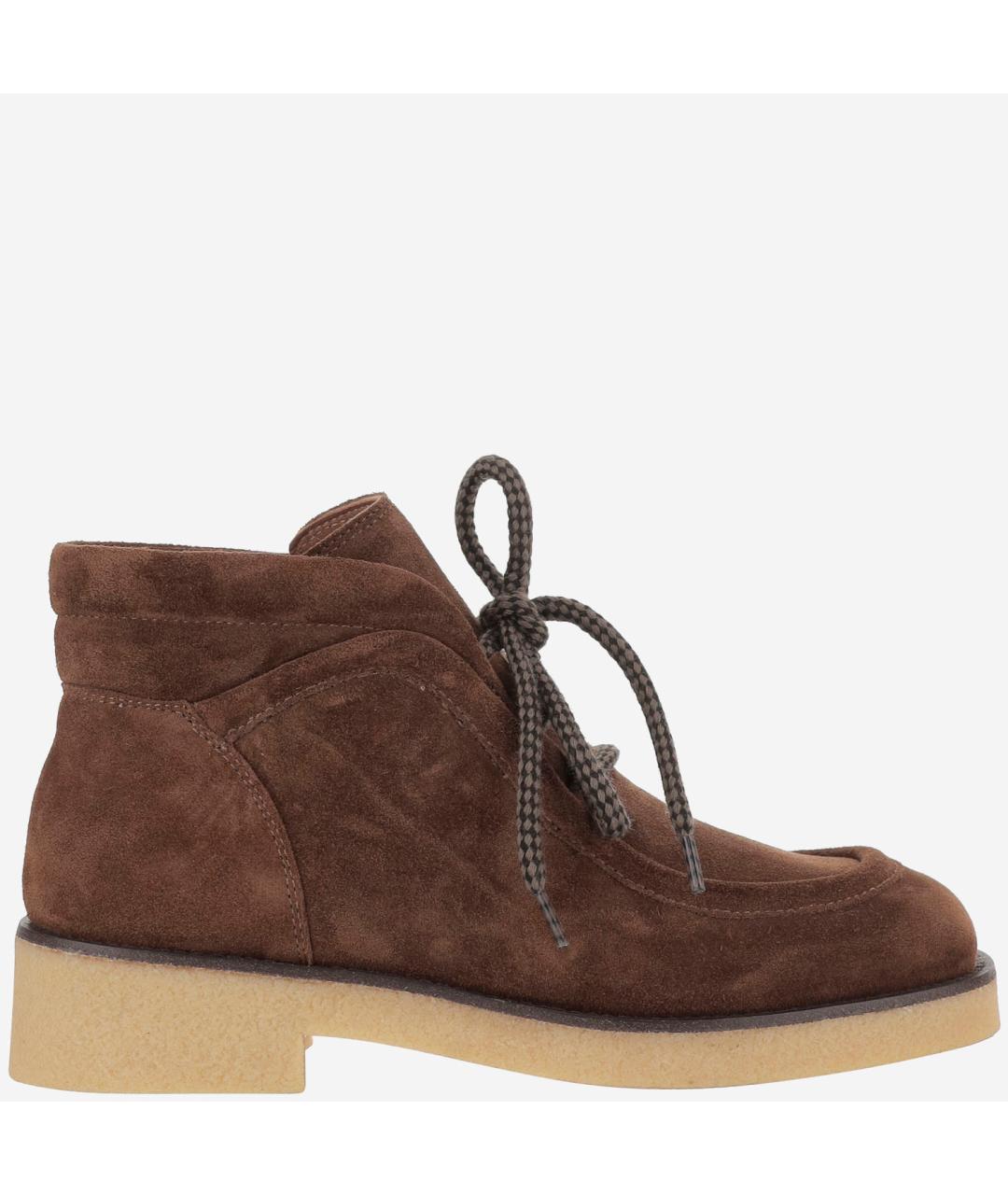 SARTORE Коричневые кожаные ботинки, фото 5