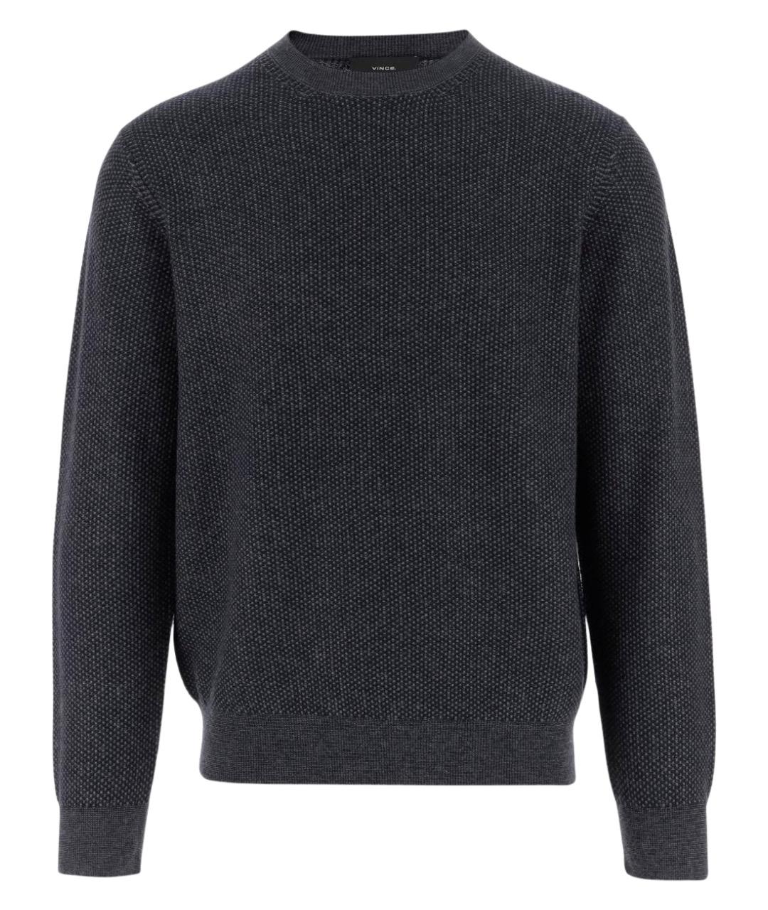 VINCE Серый шерстяной джемпер / свитер, фото 1