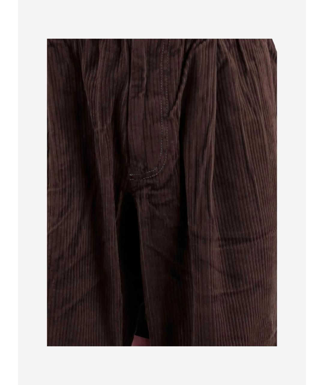 AND WANDER Коричневые хлопковые повседневные брюки, фото 3