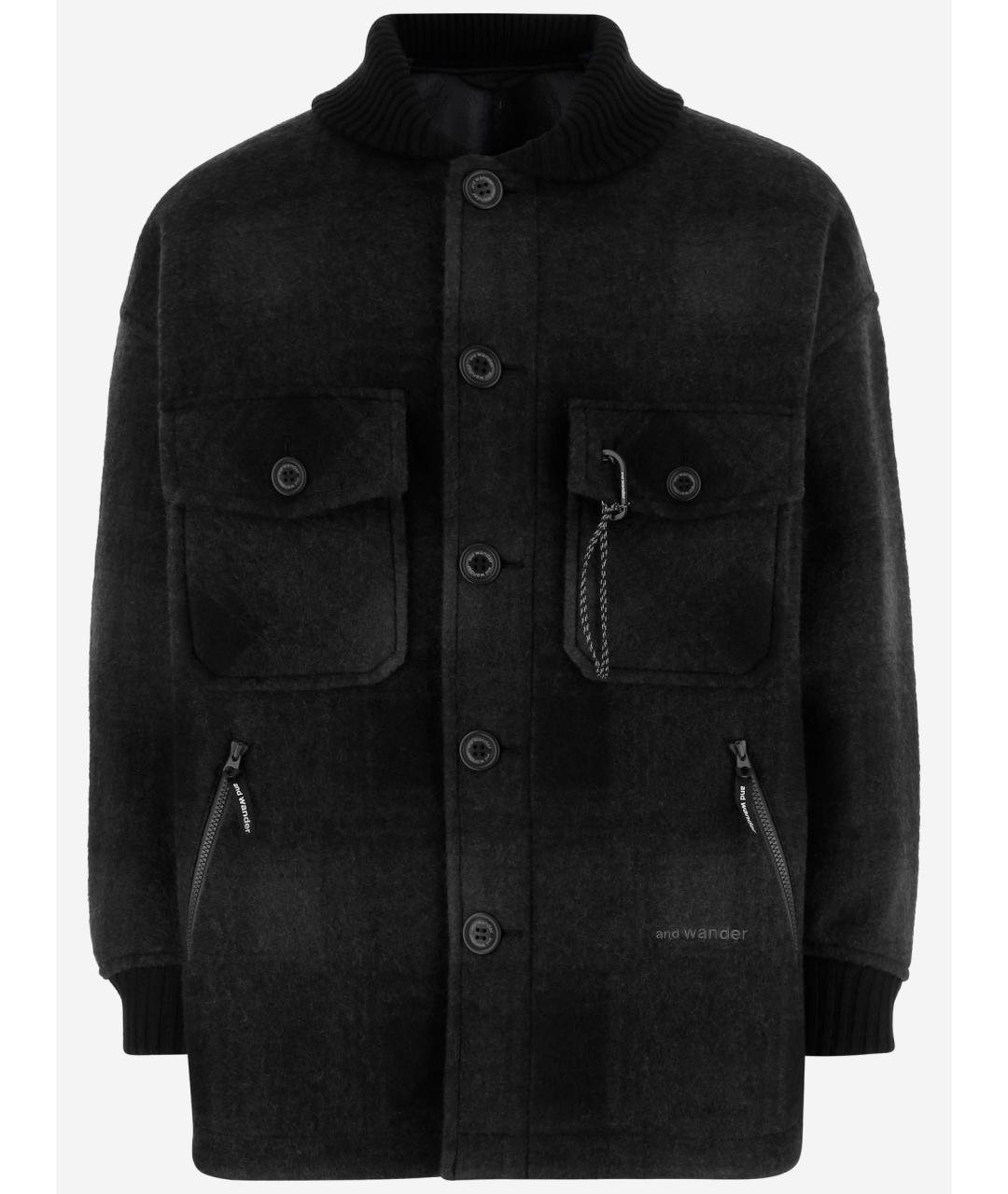 AND WANDER Черная шерстяная куртка, фото 1