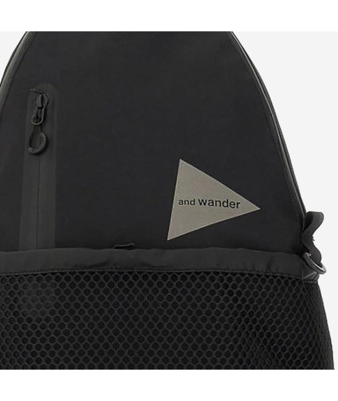 AND WANDER Черный синтетический рюкзак, фото 4