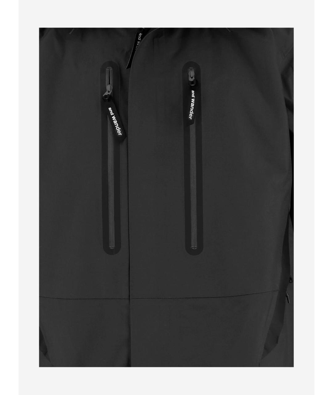 AND WANDER Черная полиамидовая куртка, фото 3