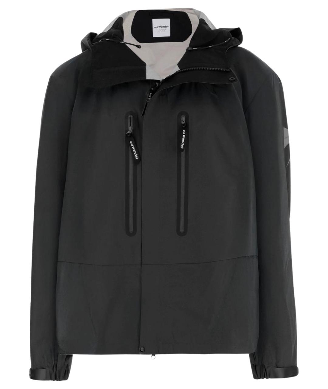 AND WANDER Черная полиамидовая куртка, фото 1