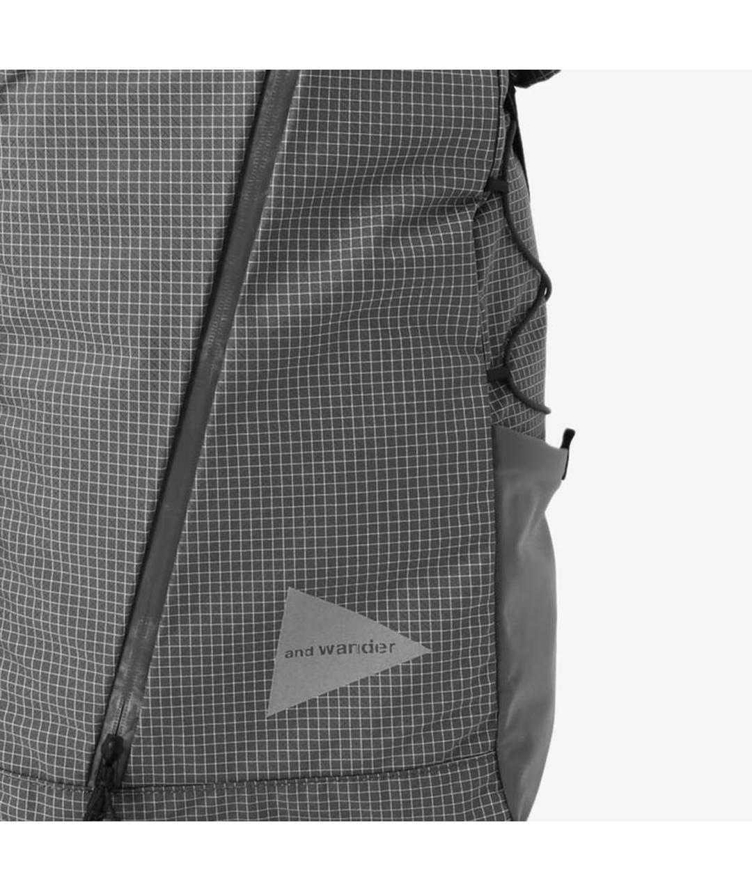 AND WANDER Серый синтетический рюкзак, фото 3