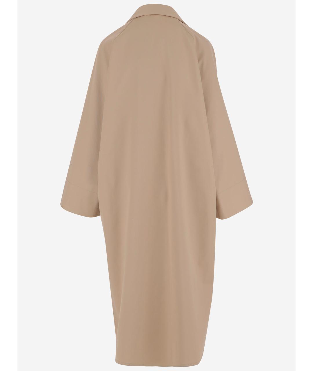 BY MALENE BIRGER Бежевое хлопковое пальто, фото 2
