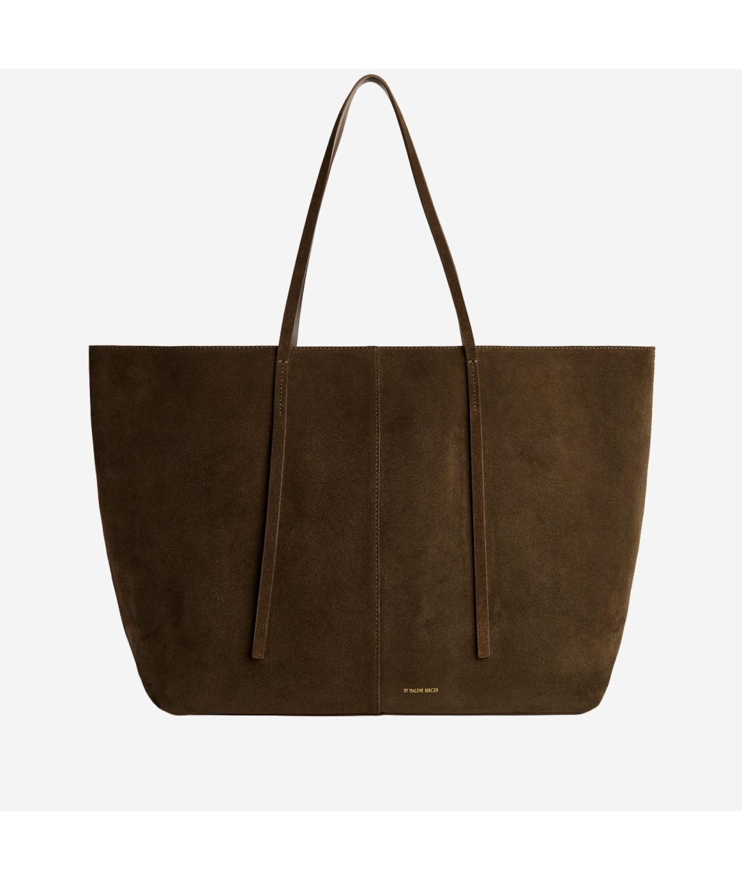 BY MALENE BIRGER Коричневая кожаная сумка тоут, фото 5