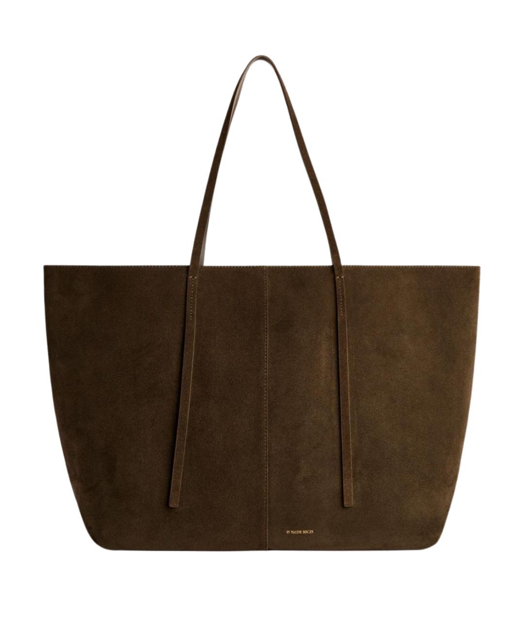 BY MALENE BIRGER Коричневая кожаная сумка тоут, фото 1