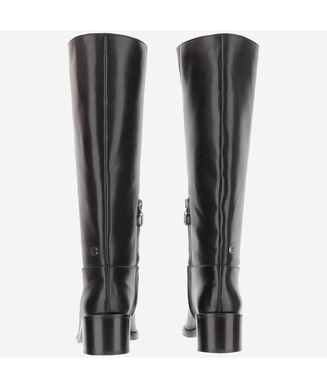 CAREL Черные кожаные сапоги, фото 3