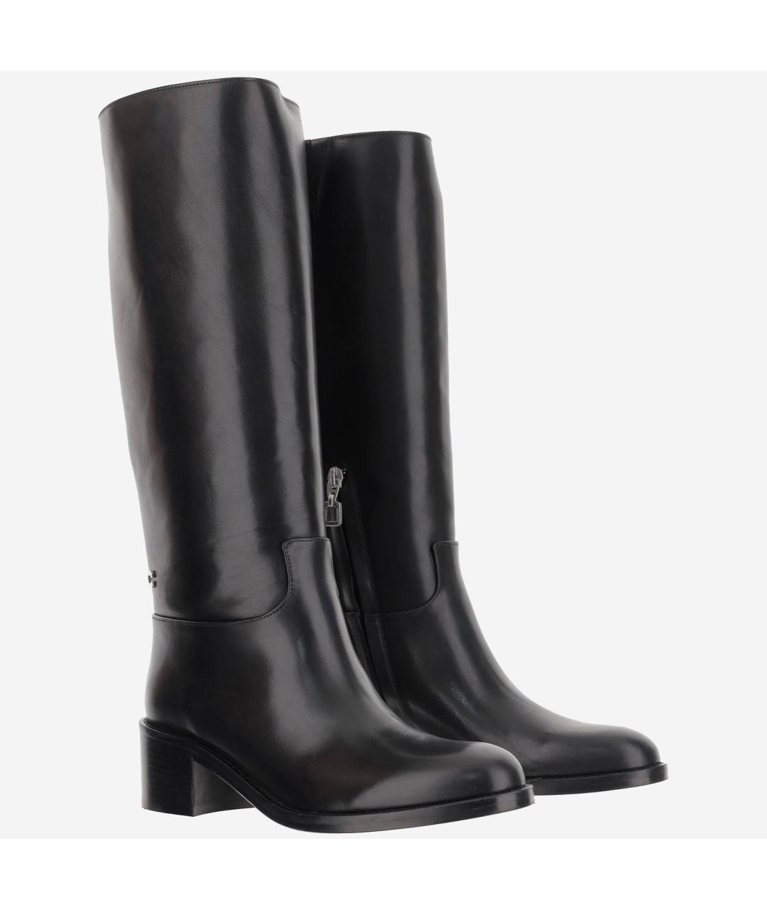 CAREL Черные кожаные сапоги, фото 2