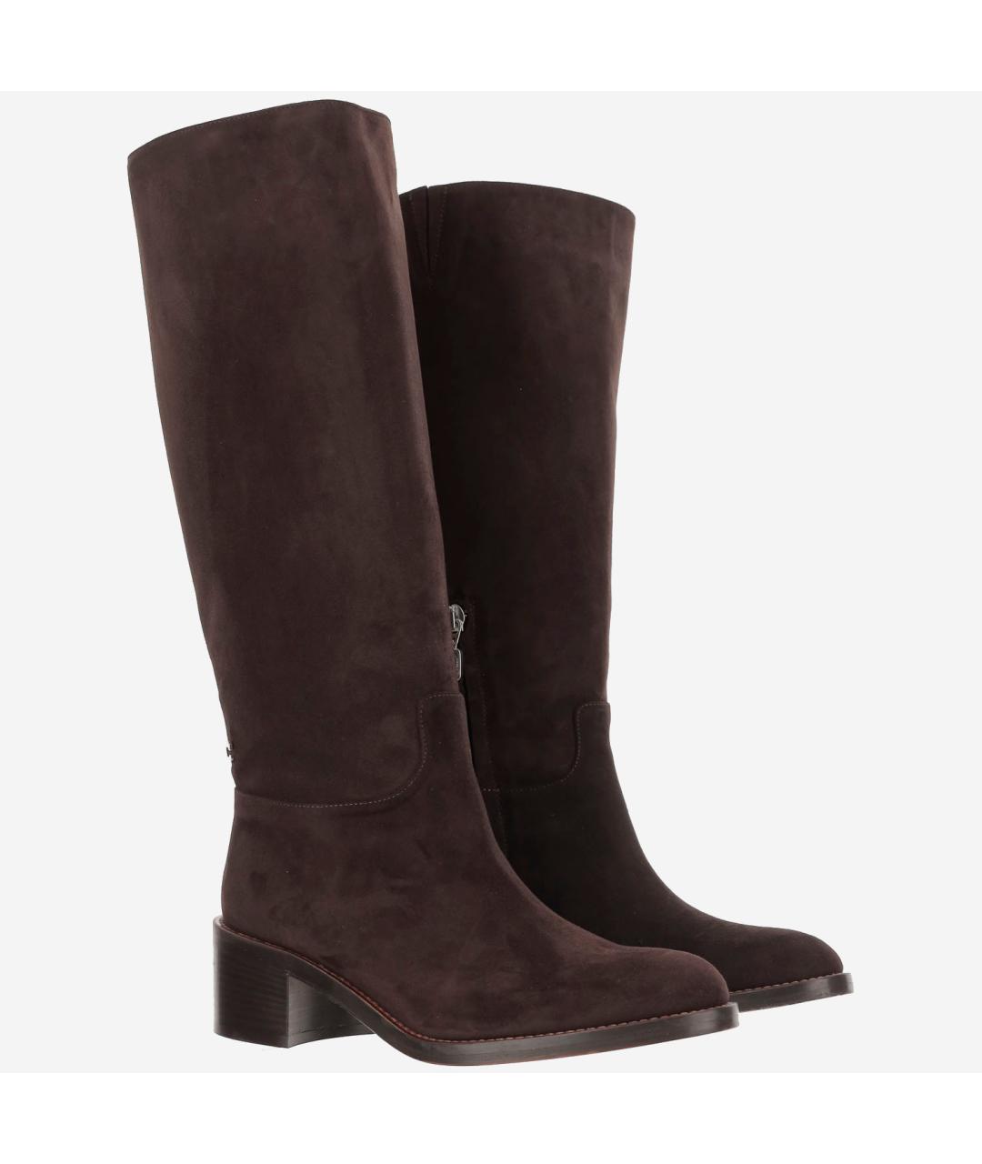 CAREL Коричневые замшевые сапоги, фото 2