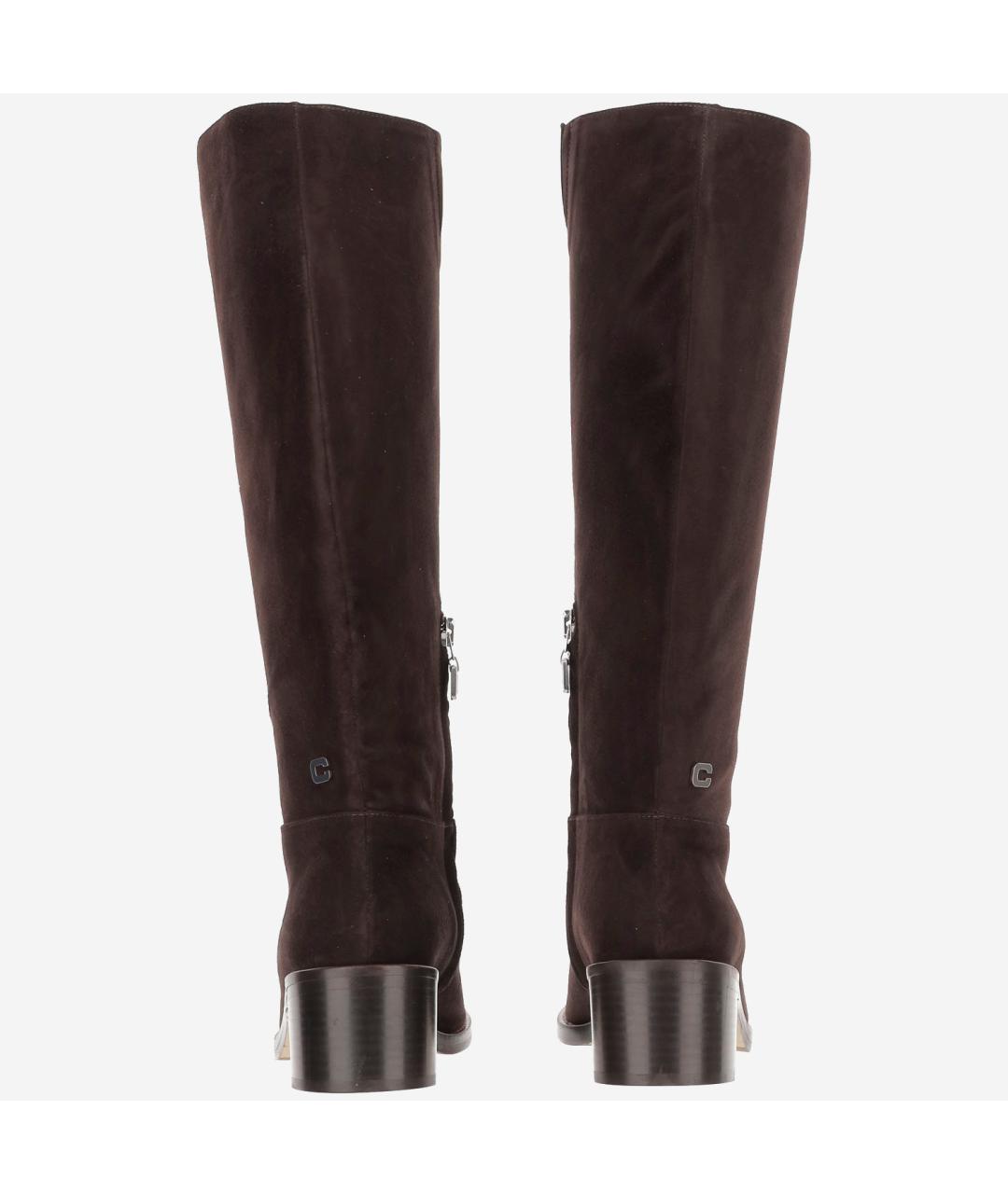 CAREL Коричневые замшевые сапоги, фото 3