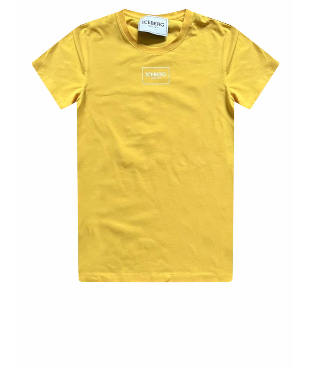 ICEBERG Желтая хлопковая футболка, фото 1