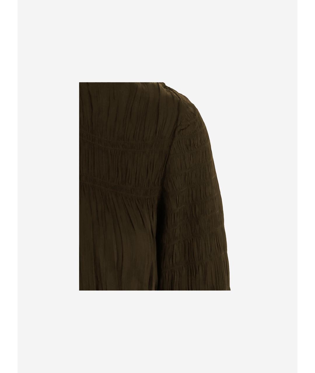 BY MALENE BIRGER Коричневая вискозная блузы, фото 3