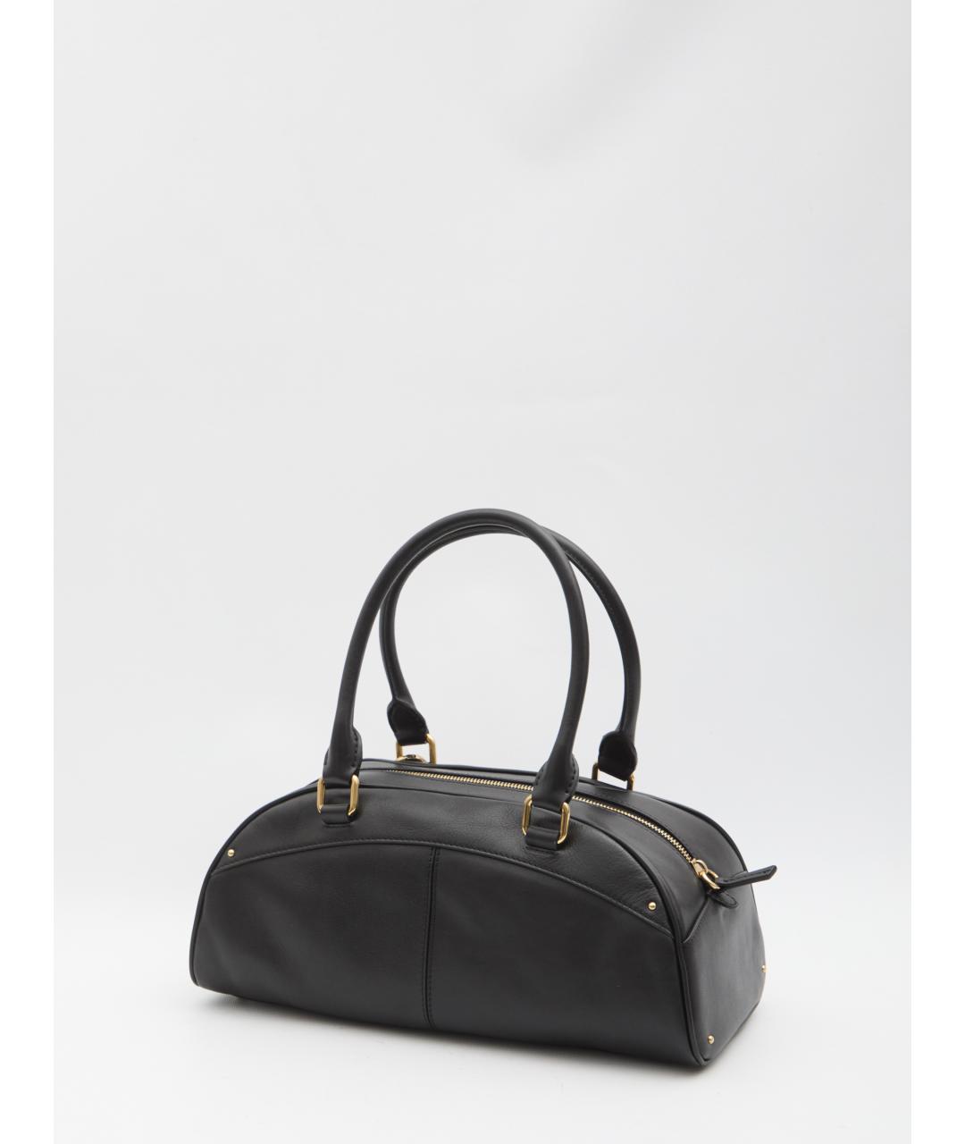 CHLOE Черная кожаная сумка через плечо, фото 2