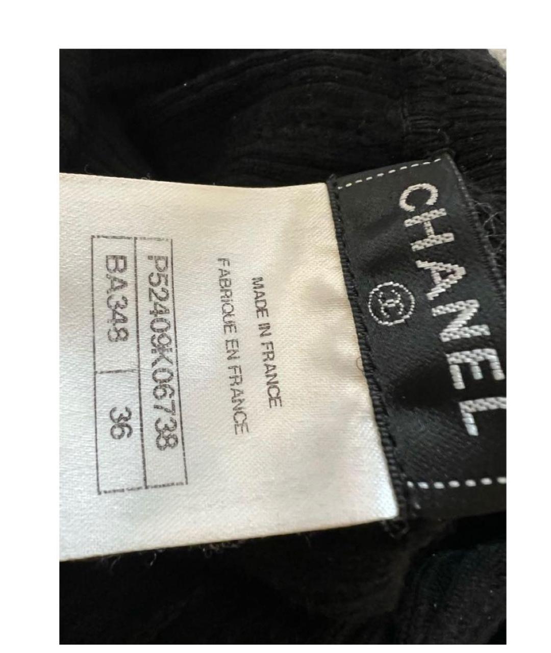 CHANEL Черная шерстяная водолазка, фото 7