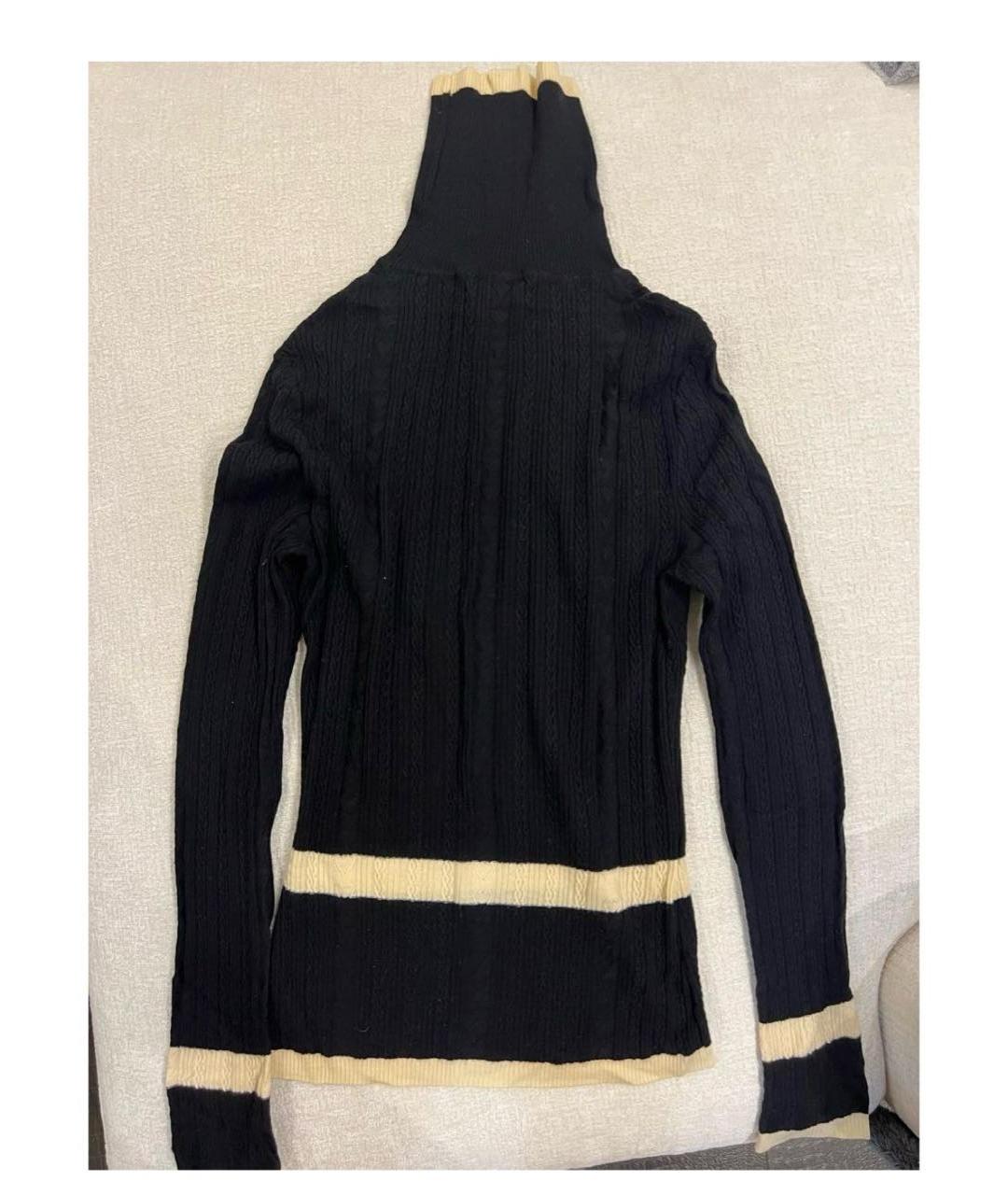 CHANEL Черная шерстяная водолазка, фото 5