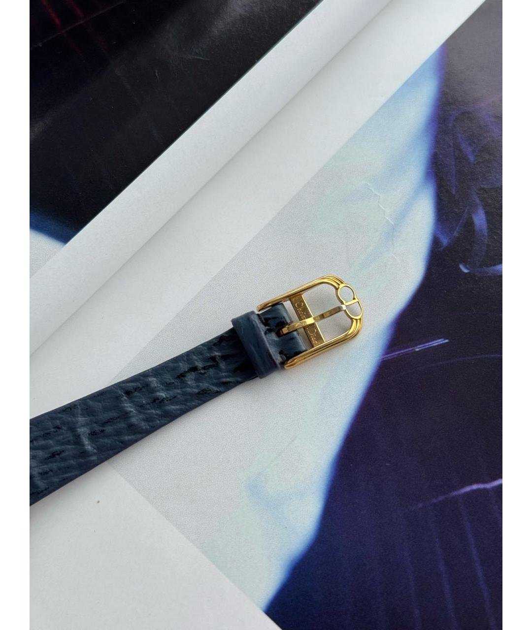 CHRISTIAN DIOR Синие позолоченные часы, фото 6