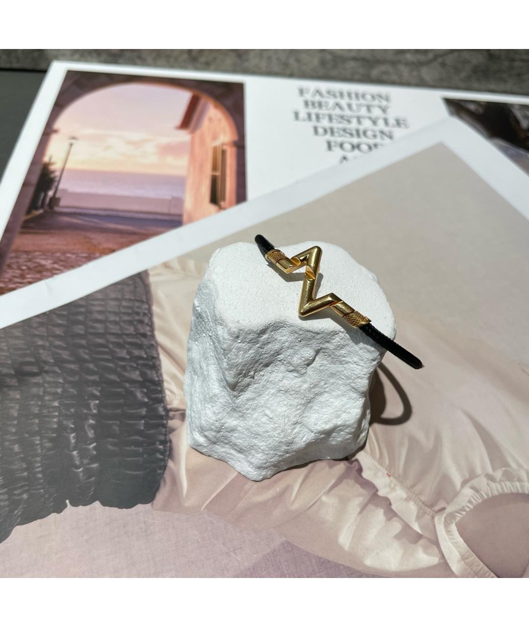 LOUIS VUITTON Черный браслет из розового золота, фото 3