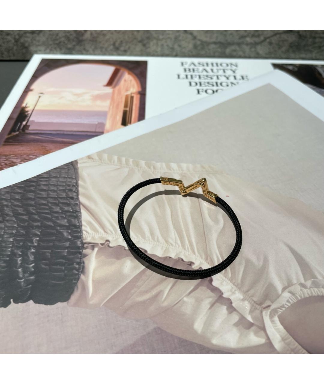 LOUIS VUITTON Черный браслет из розового золота, фото 2