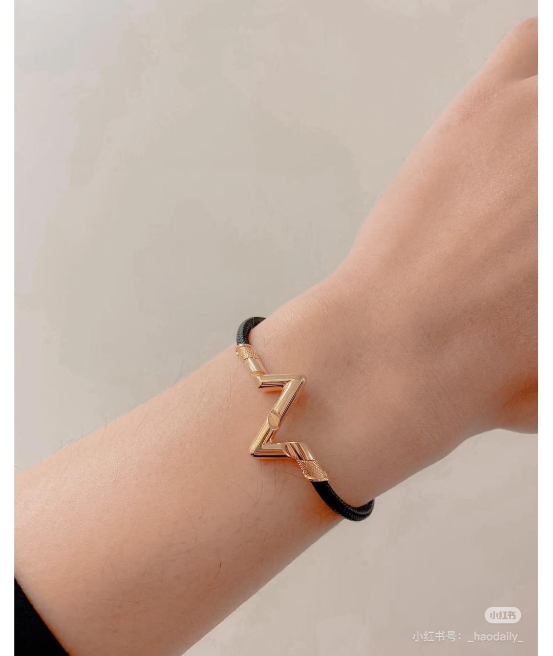 LOUIS VUITTON Черный браслет из розового золота, фото 6