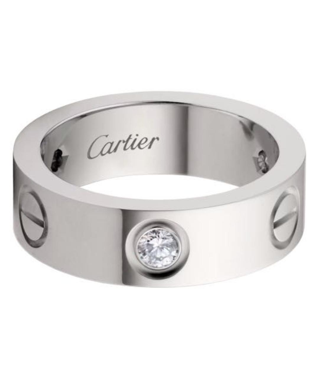 CARTIER Серебряное кольцо из белого золота, фото 2