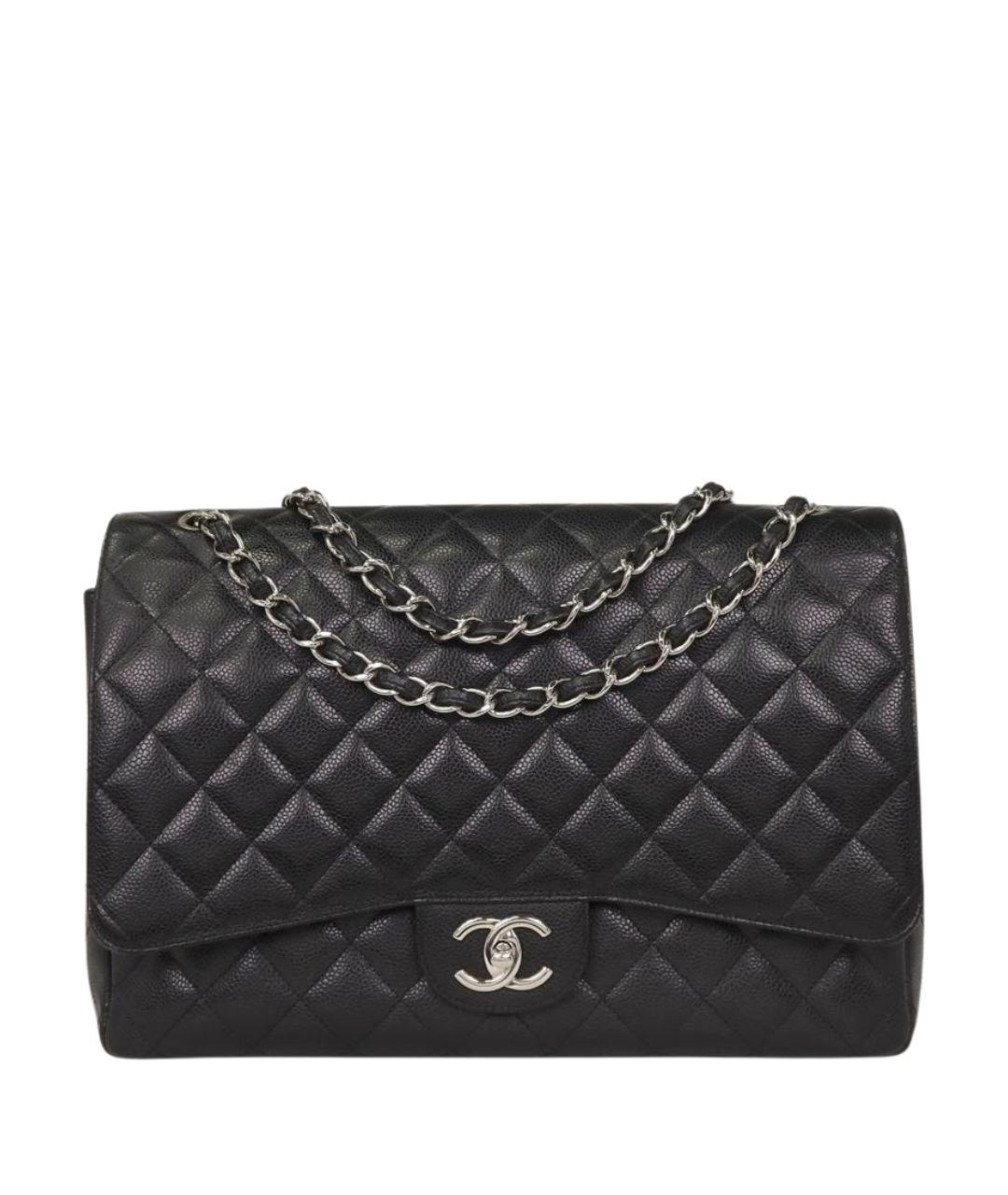 CHANEL Черная кожаная сумка через плечо, фото 1