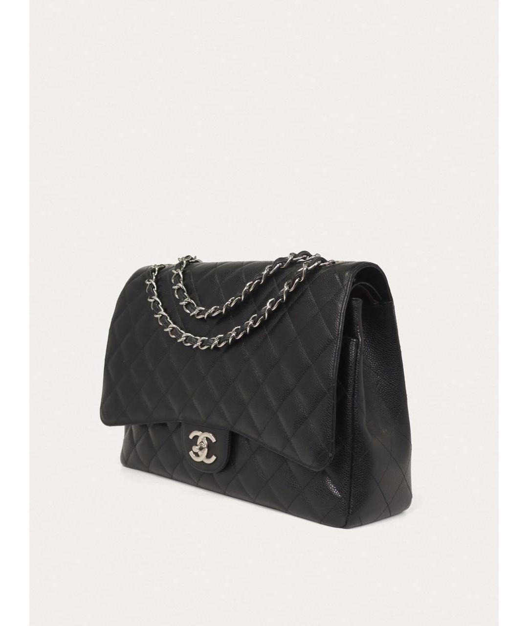 CHANEL Черная кожаная сумка через плечо, фото 3