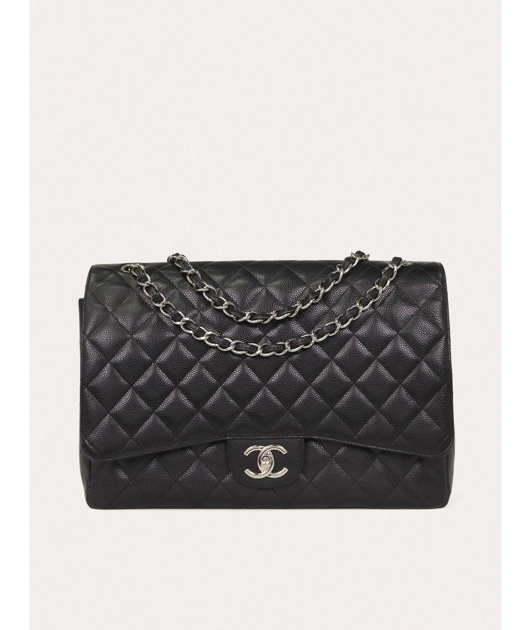 CHANEL Черная кожаная сумка через плечо, фото 9