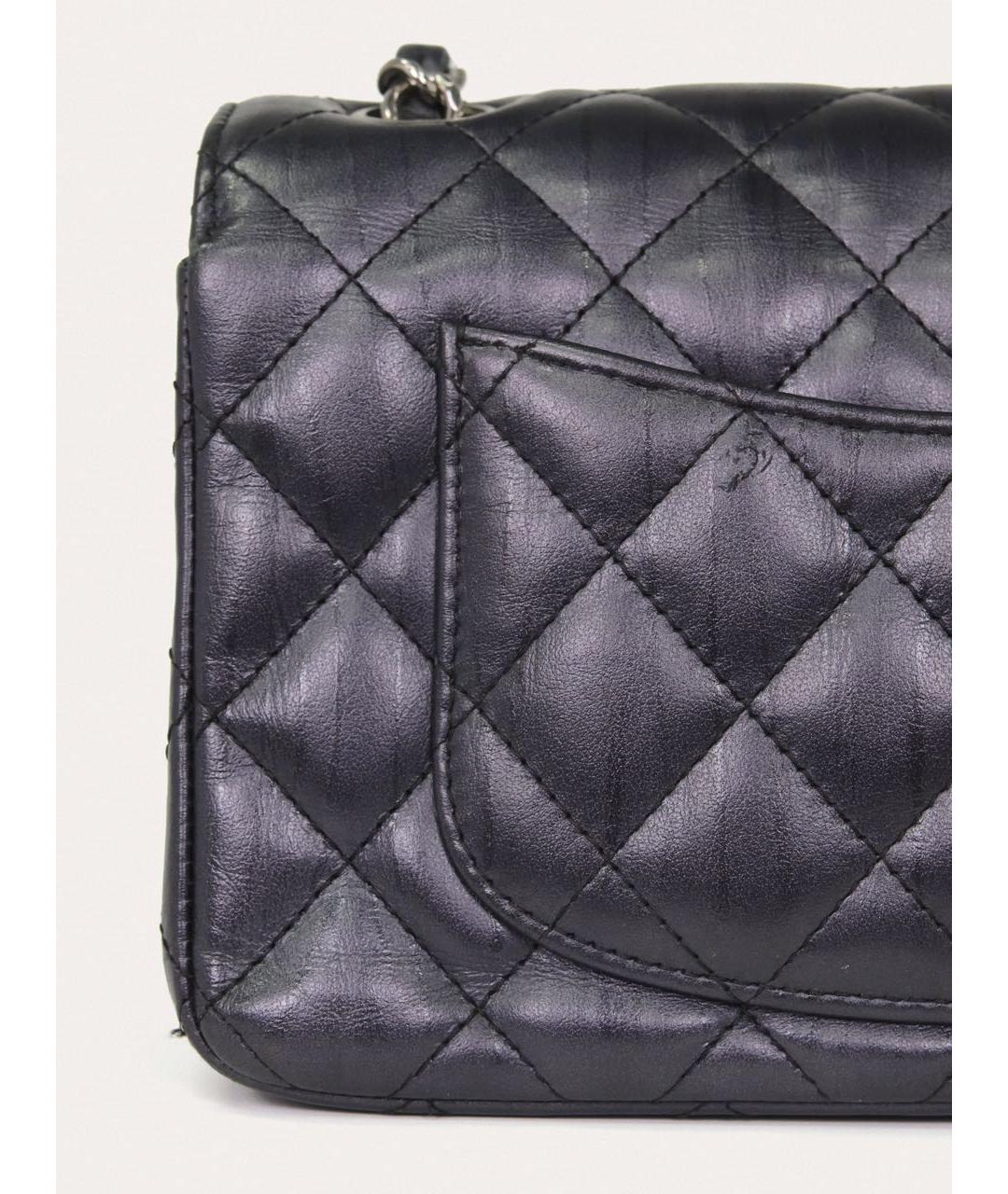 CHANEL Черная кожаная сумка через плечо, фото 8