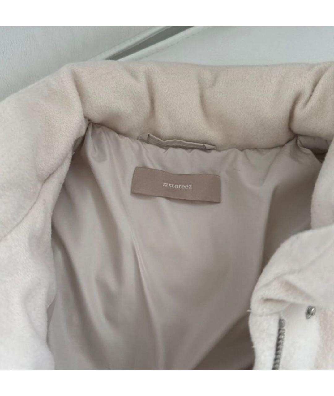 12 STOREEZ Белая полиэстеровая куртка, фото 5