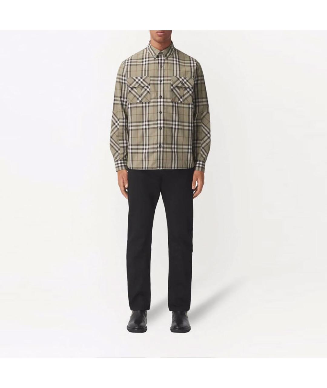BURBERRY Мульти хлопковая кэжуал рубашка, фото 3