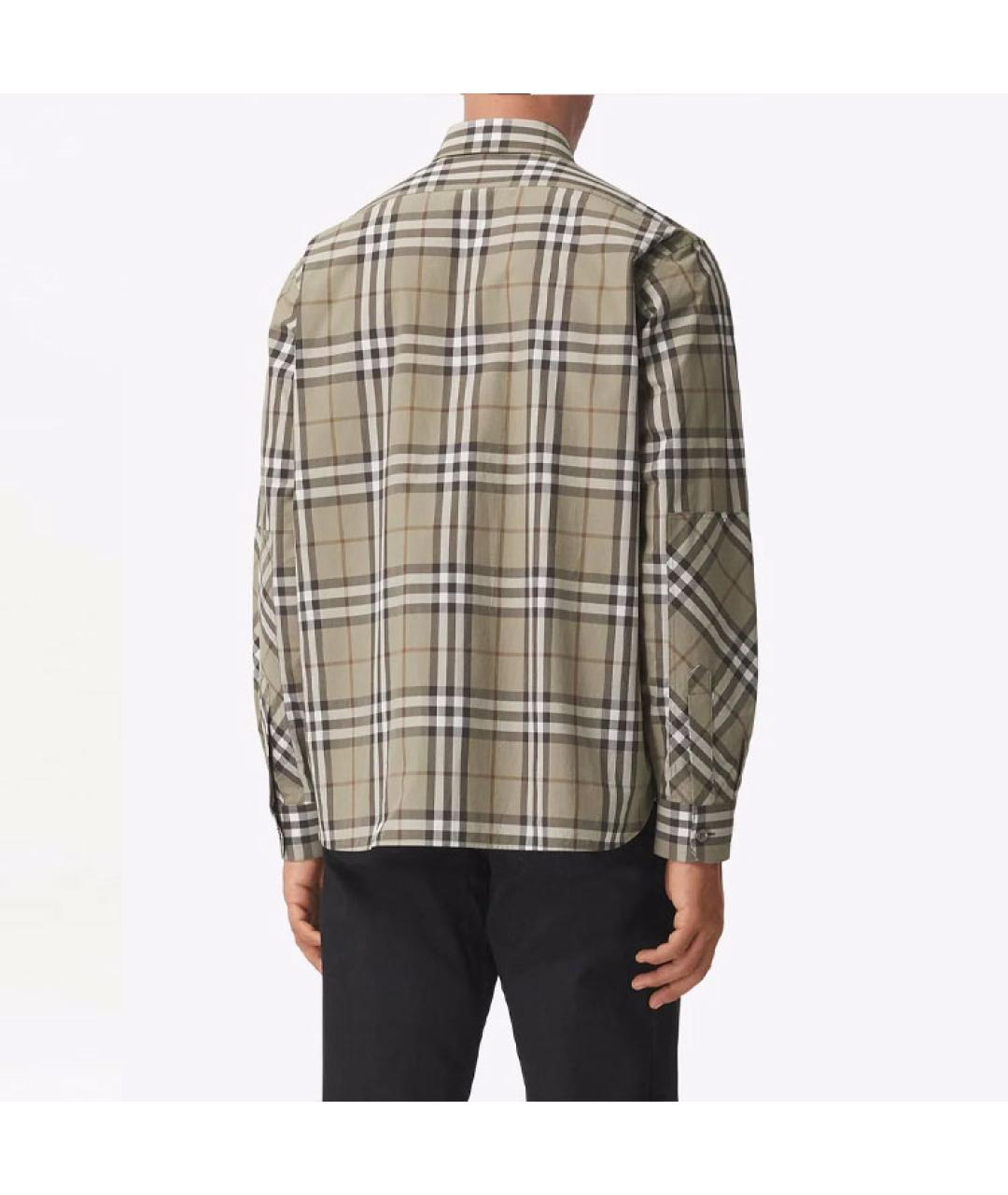 BURBERRY Мульти хлопковая кэжуал рубашка, фото 5
