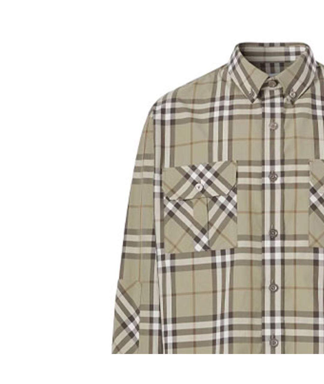 BURBERRY Мульти хлопковая кэжуал рубашка, фото 2