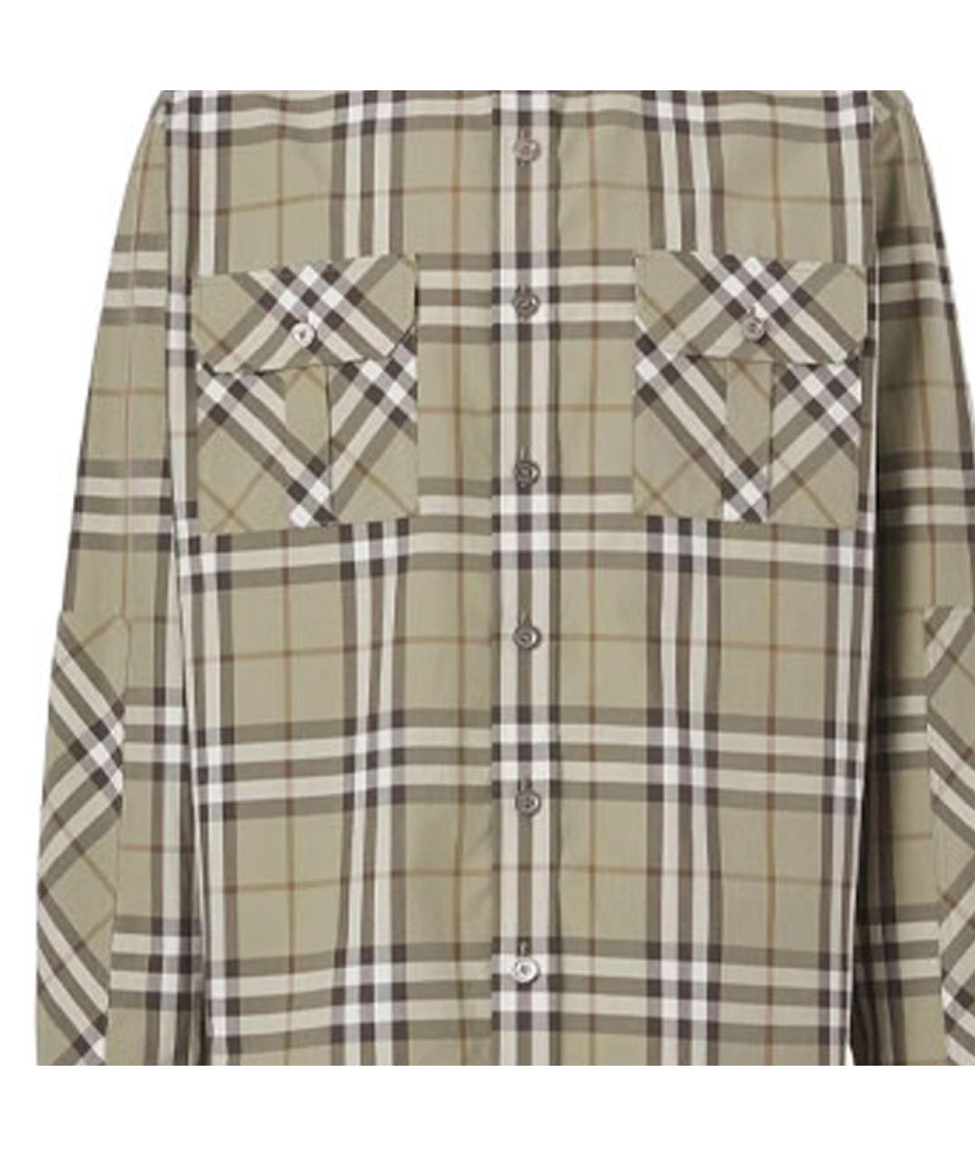 BURBERRY Мульти хлопковая кэжуал рубашка, фото 6