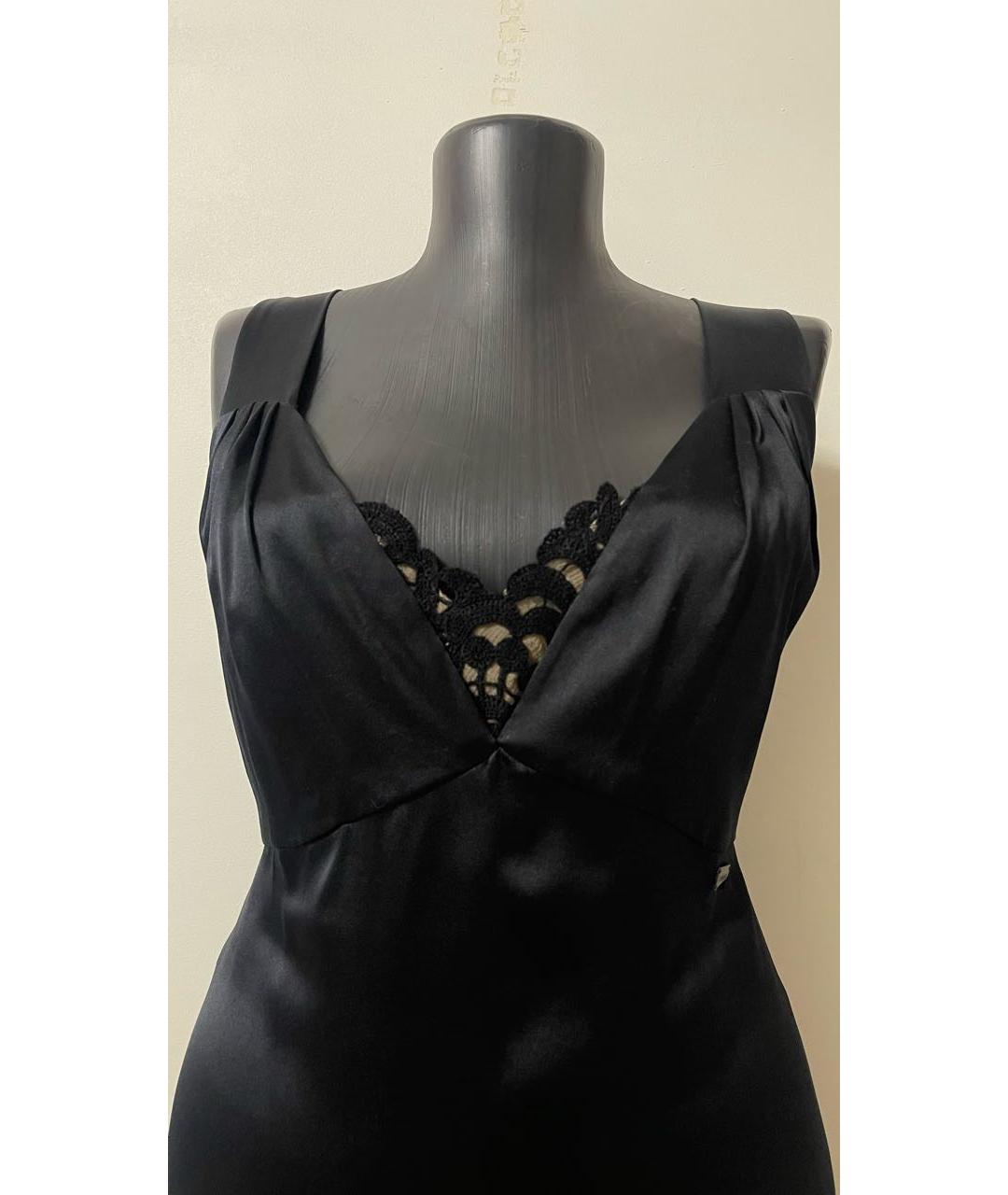 CHANEL Черное шелковое коктейльное платье, фото 3