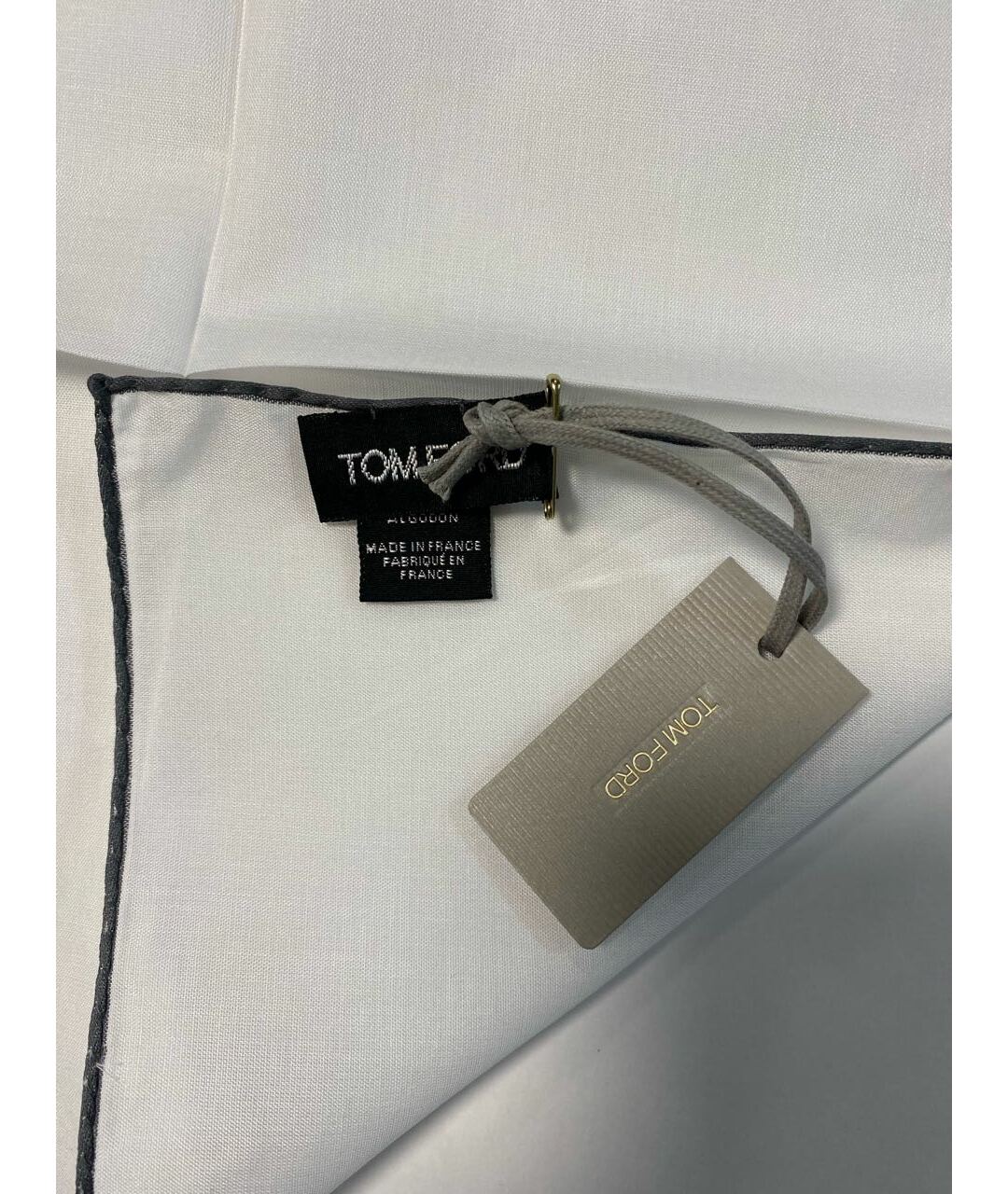 TOM FORD Белый тканевый платок, фото 3