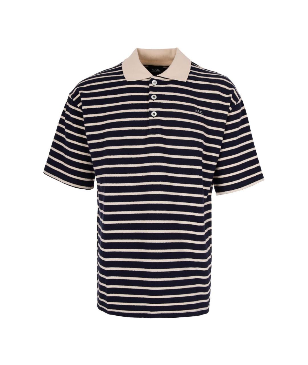 A.P.C. Мульти хлопковое поло с коротким рукавом, фото 1