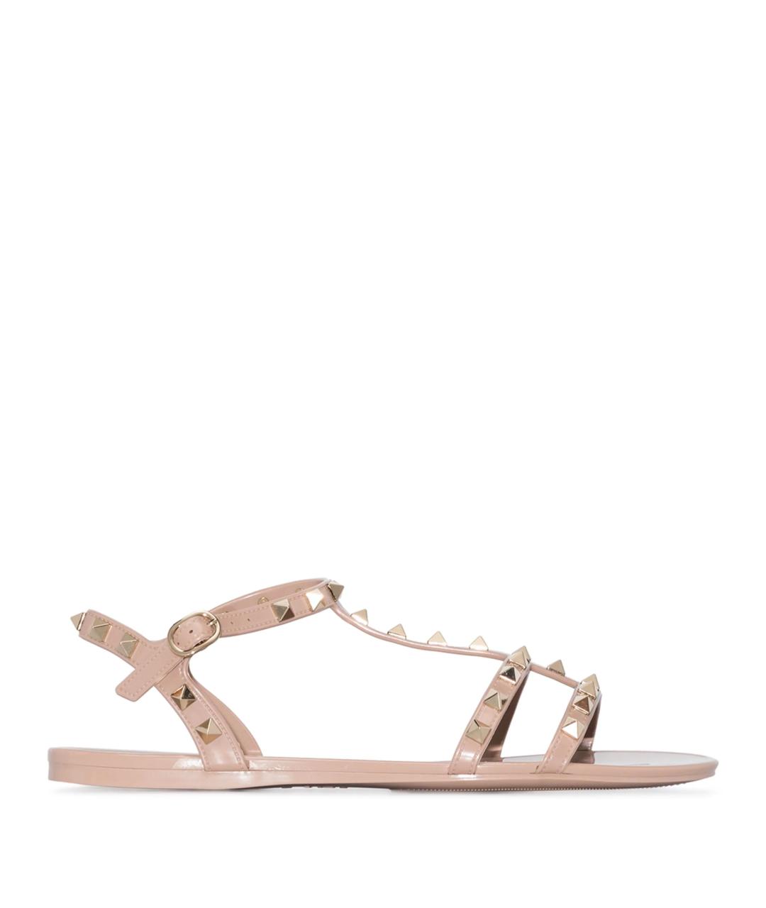 VALENTINO Розовые резиновые сандалии, фото 1