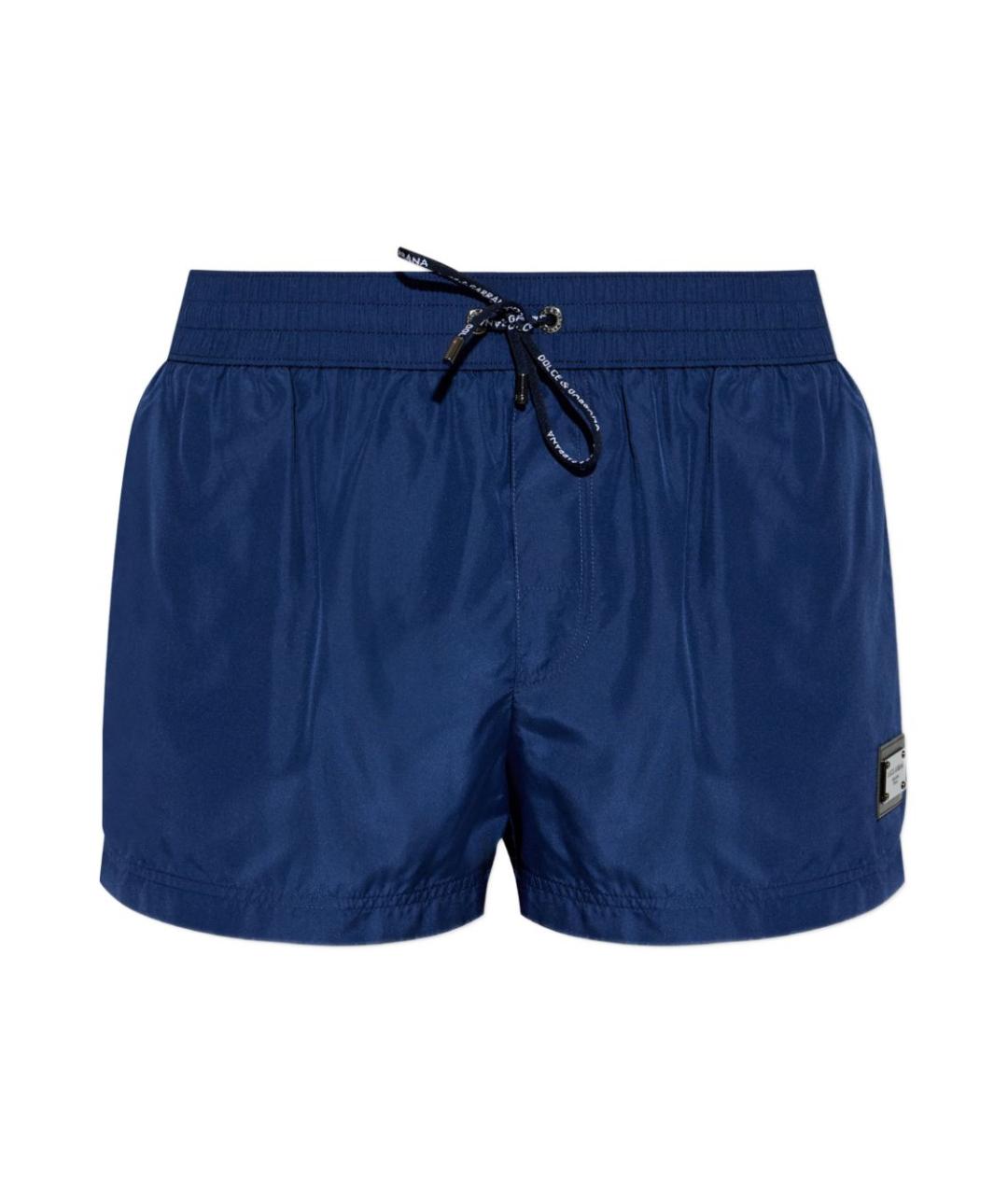 DOLCE&GABBANA Синие полиэстеровые плавки, фото 1