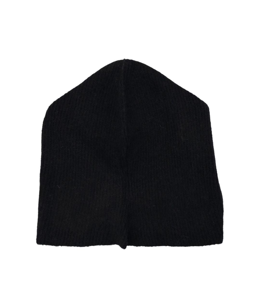 GANNI Черная шерстяная повязка на голову, фото 2