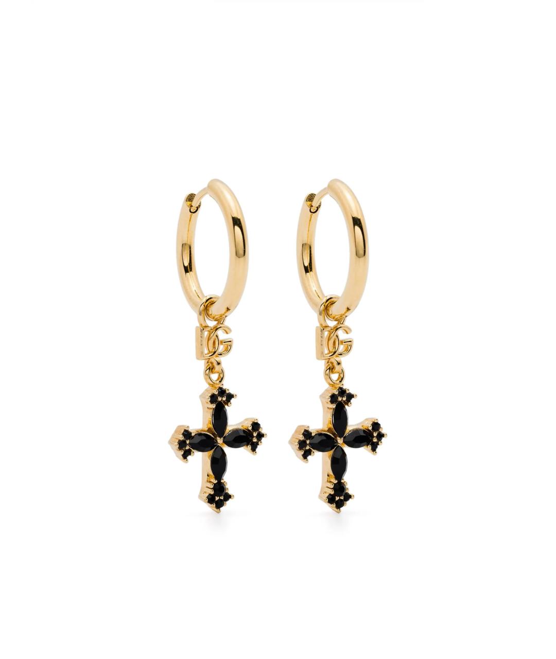 DOLCE&GABBANA Золотые металлические серьги, фото 1