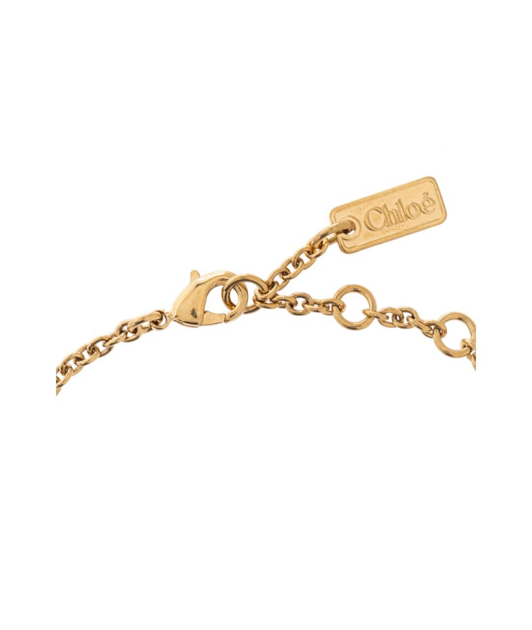 CHLOE Золотой металлический браслет, фото 4