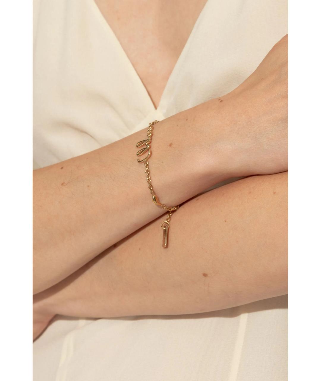 CHLOE Золотой металлический браслет, фото 2