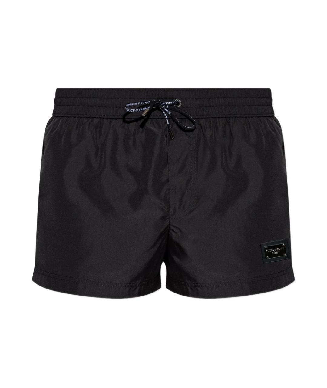 DOLCE&GABBANA Черные полиэстеровые плавки, фото 1