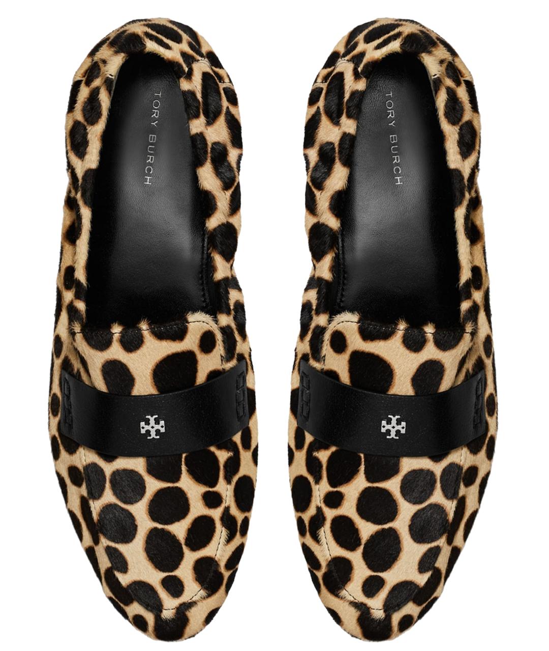 TORY BURCH Коричневые кожаные балетки, фото 2