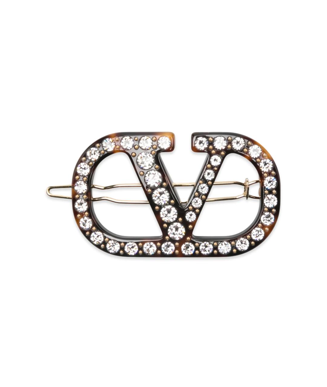 VALENTINO Коричневая заколка, фото 1