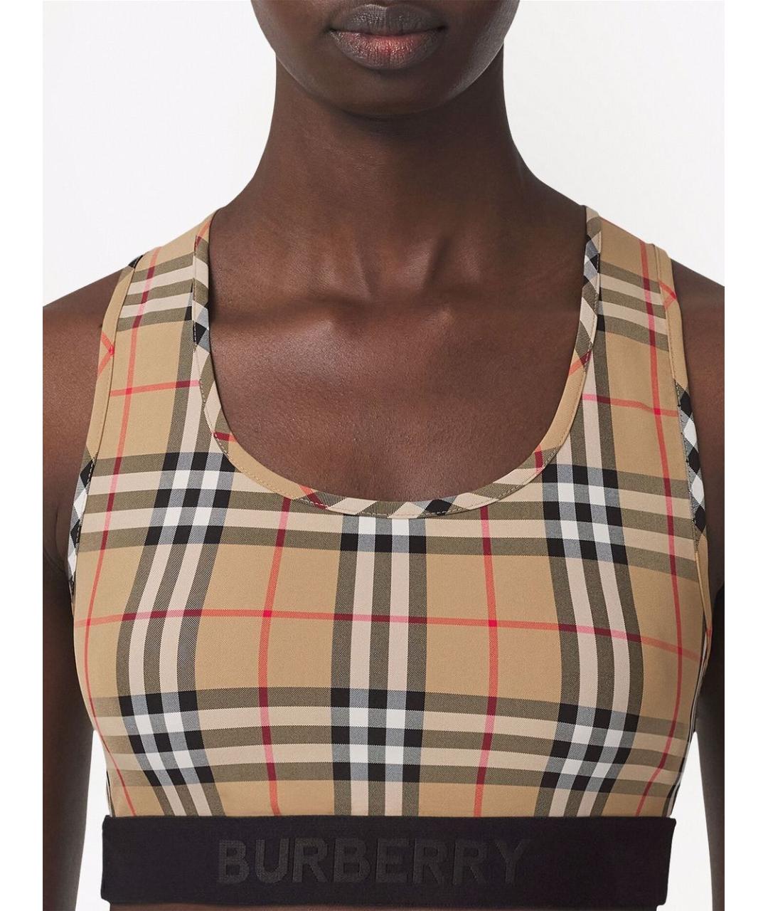 BURBERRY Мульти полиамидовая майка, фото 4